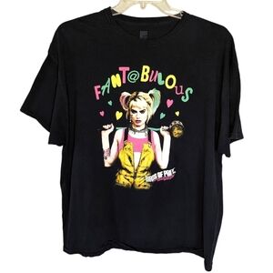 Birds of Prey Movie DC Harley Quinn Fantabulous T-shirt Woman's 2XL